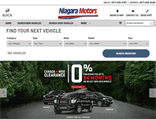 Tablet Screenshot of niagaramotors.com